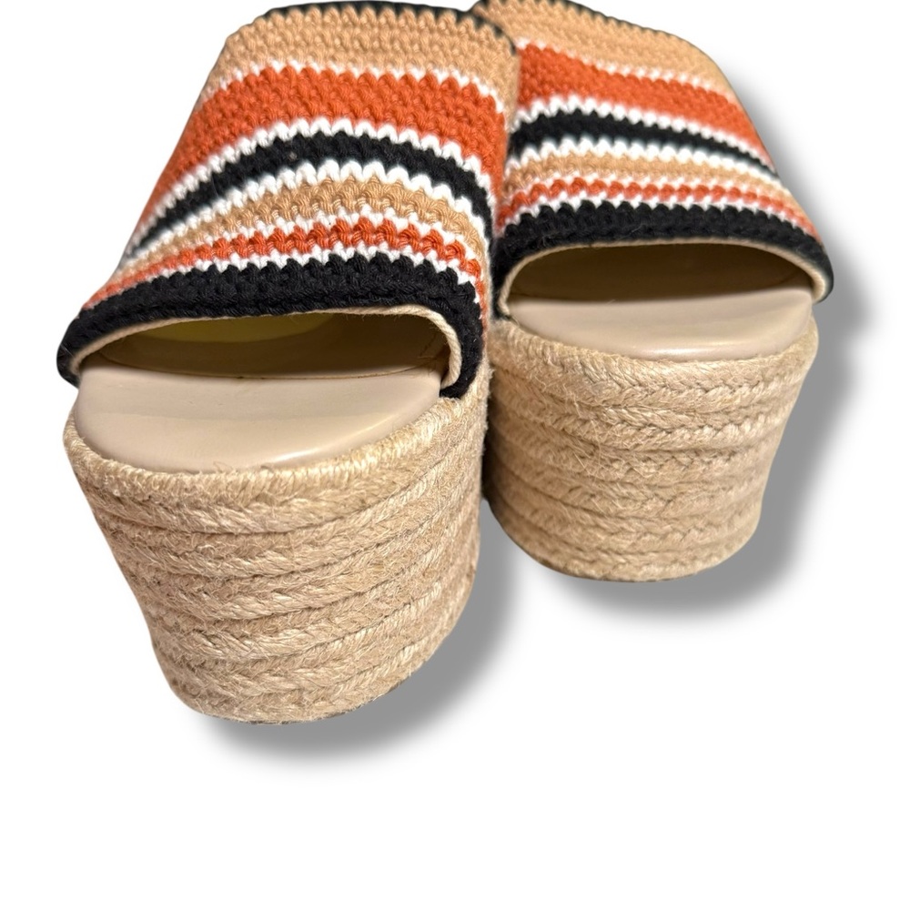 Marc Fisher Lannia Platform Sandal‎ Espadrille Slip-On Size 9 boho resort - Picture 3 of 7